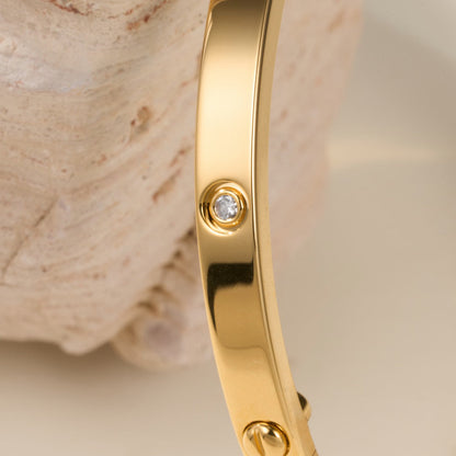 [Lumi Jewelery]LOVE BRACELET 3.65MM 6 DIAMONDS