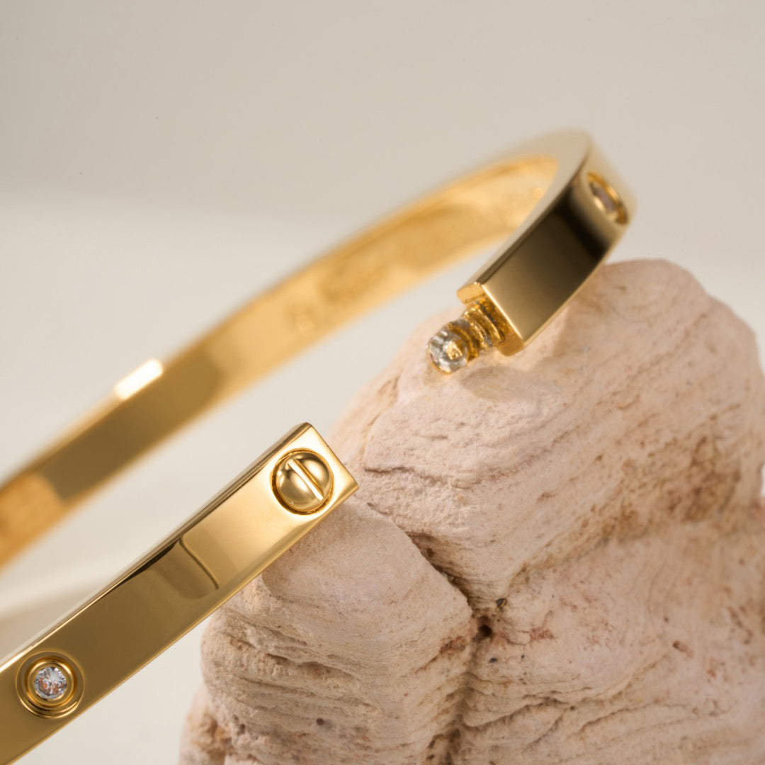 [Lumi Jewelery]LOVE BRACELET 3.65MM 6 DIAMONDS