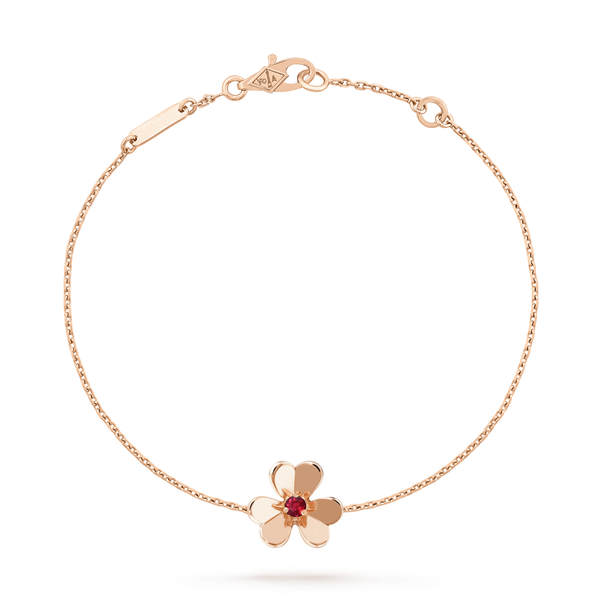 [Lumi Jewellery]FRIVOLE GOLD FLOWER PINK MALACHITE BRACELET