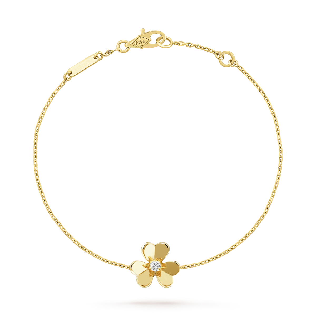[Lumi Jewellery]FRIVOLE GOLD FLOWER PINK MALACHITE BRACELET