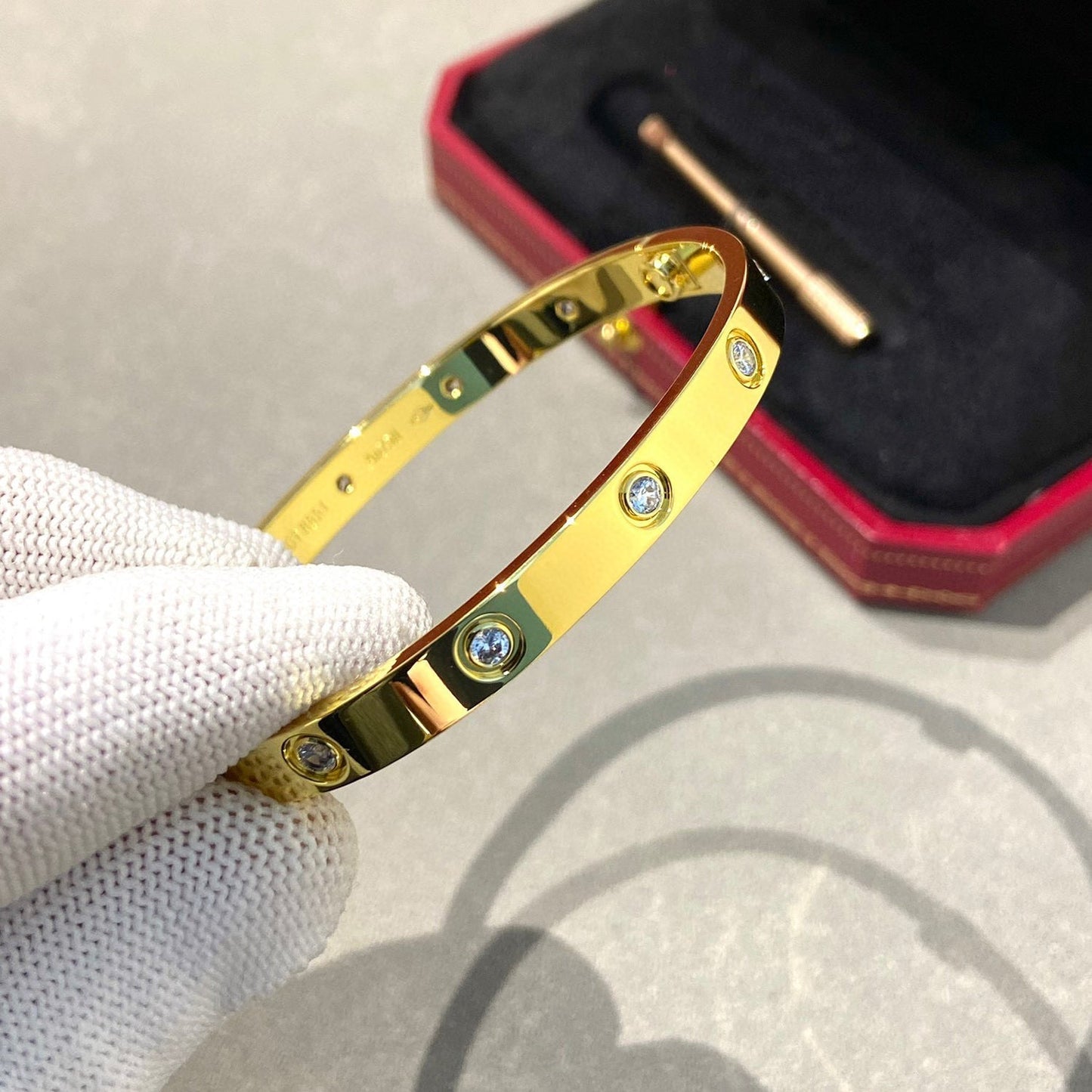 [Lumi Jewellery]LOVE BRACELET 6.1MM 10 DIAMONDS