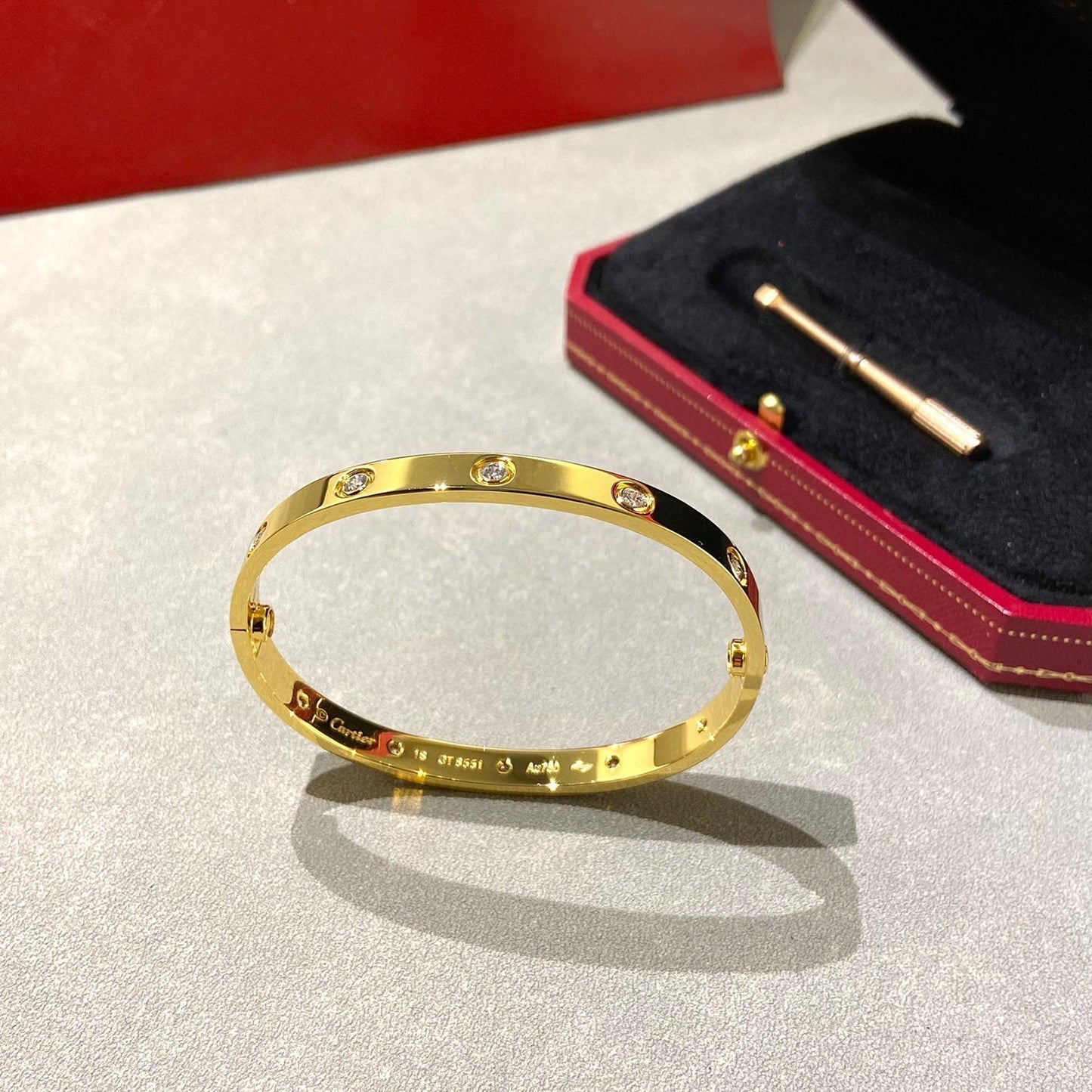 [Lumi Jewellery]LOVE BRACELET 6.1MM 10 DIAMONDS