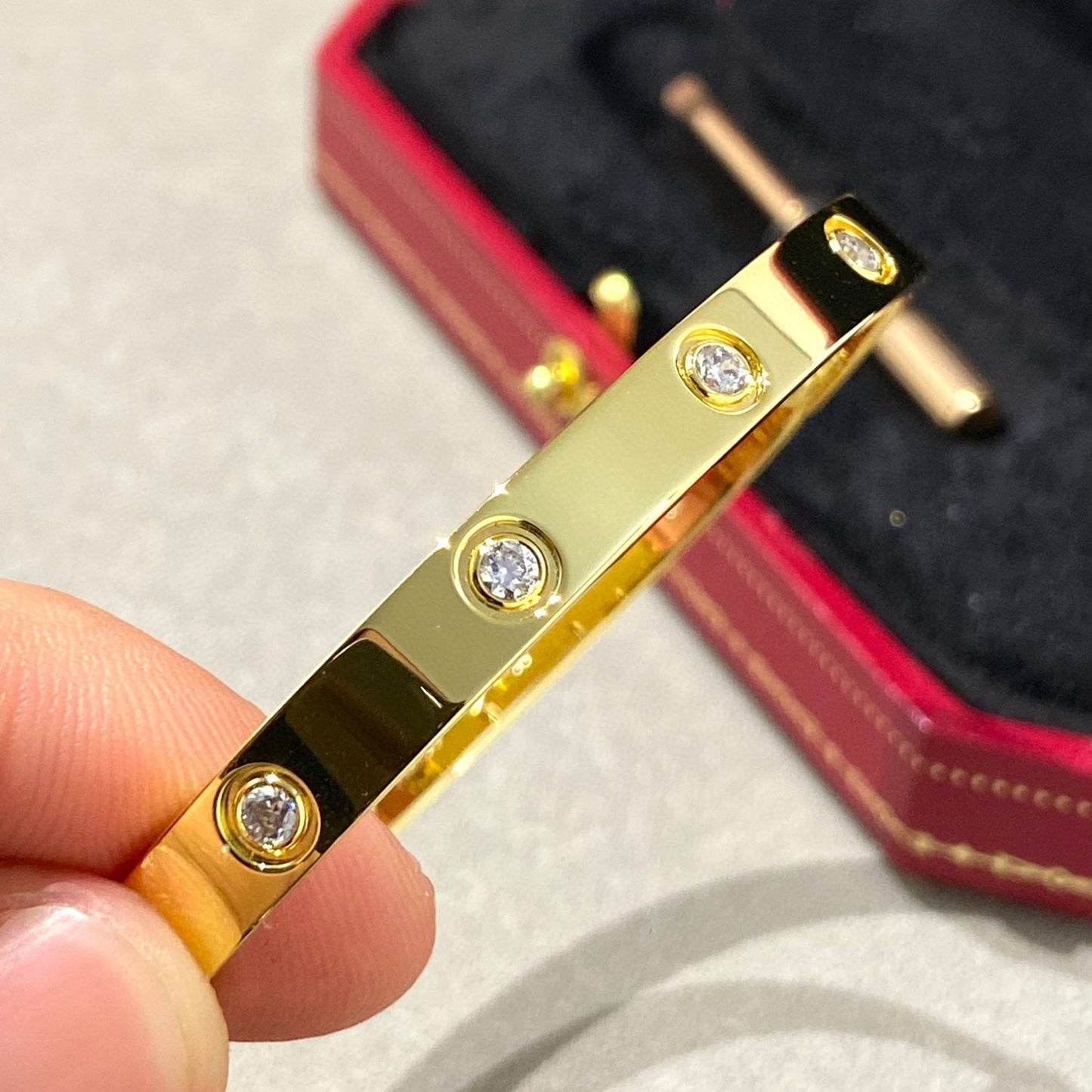 [Lumi Jewellery]LOVE BRACELET 6.1MM 10 DIAMONDS