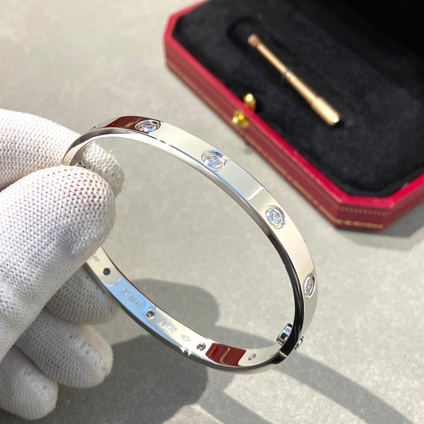 [Lumi Jewellery]LOVE BRACELET 6.1MM 10 DIAMONDS