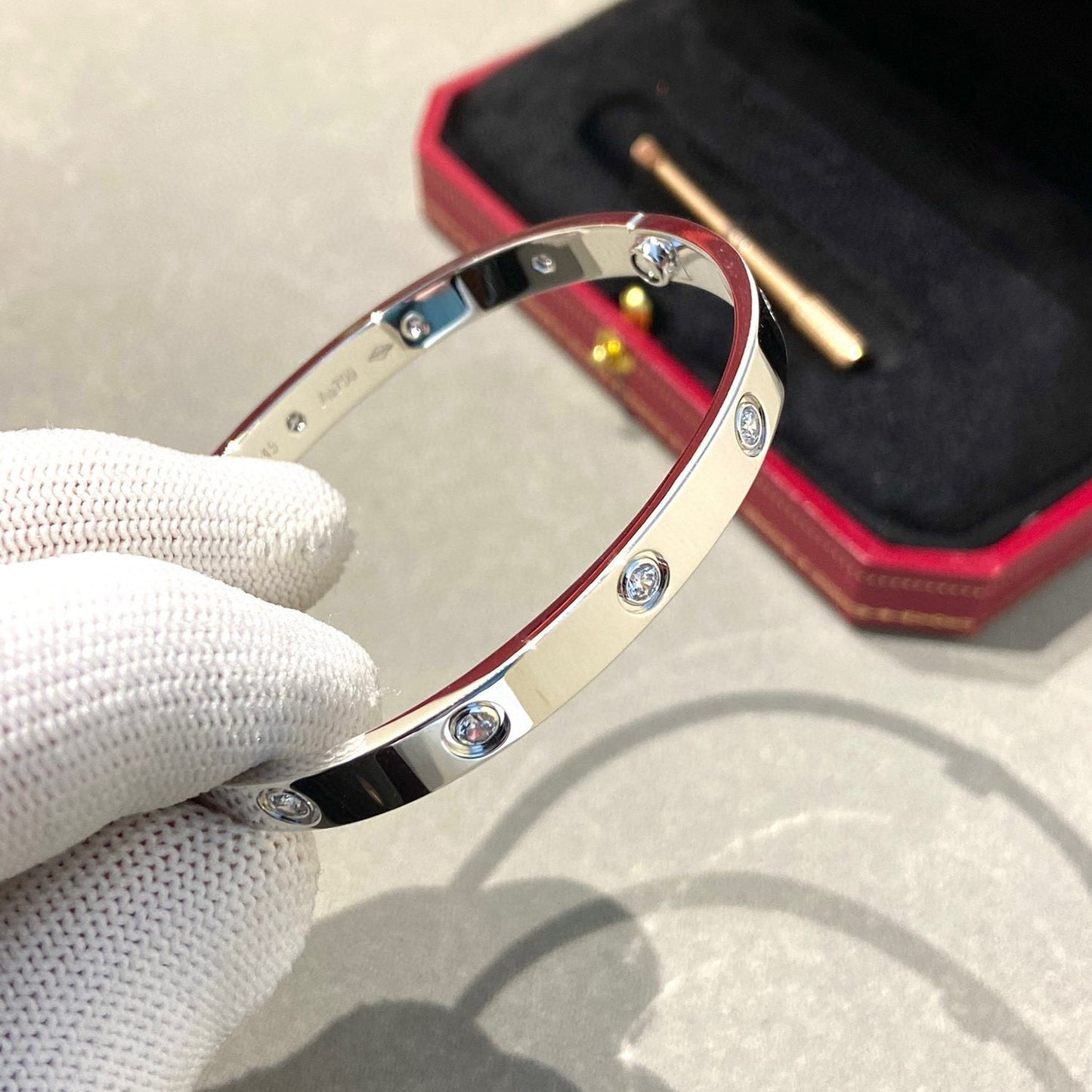[Lumi Jewellery]LOVE BRACELET 6.1MM 10 DIAMONDS