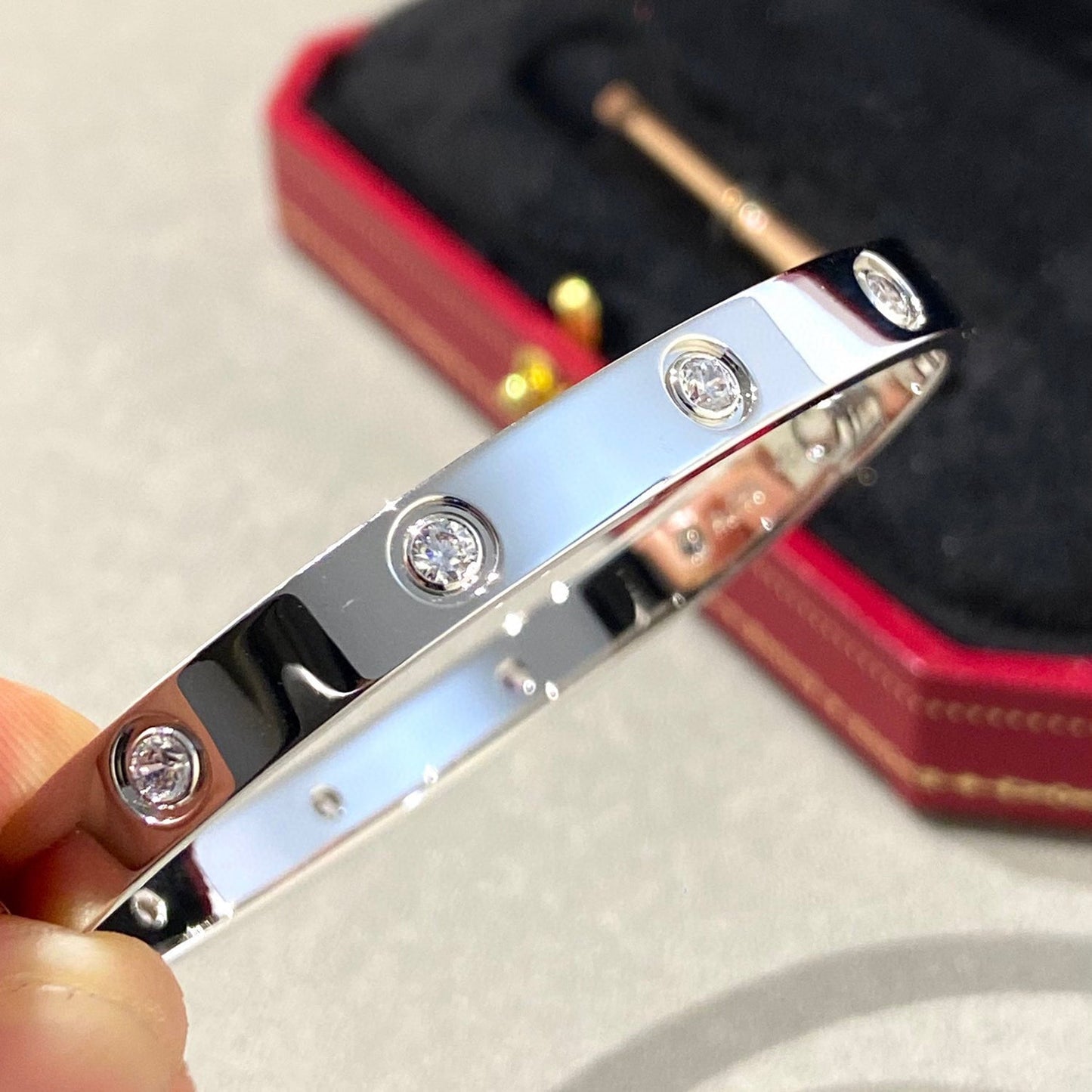 [Lumi Jewellery]LOVE BRACELET 6.1MM 10 DIAMONDS