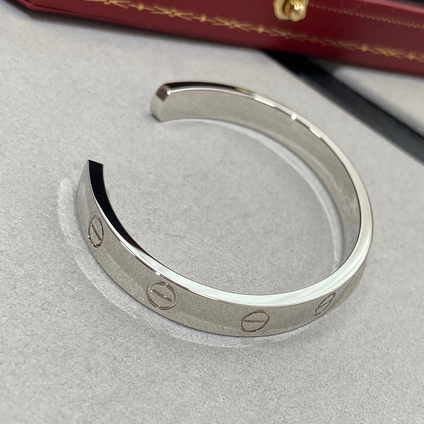[Lumi Jewellery]LOVE BRACELET 6.1MM 1 DIAMOND OPEN CUFF
