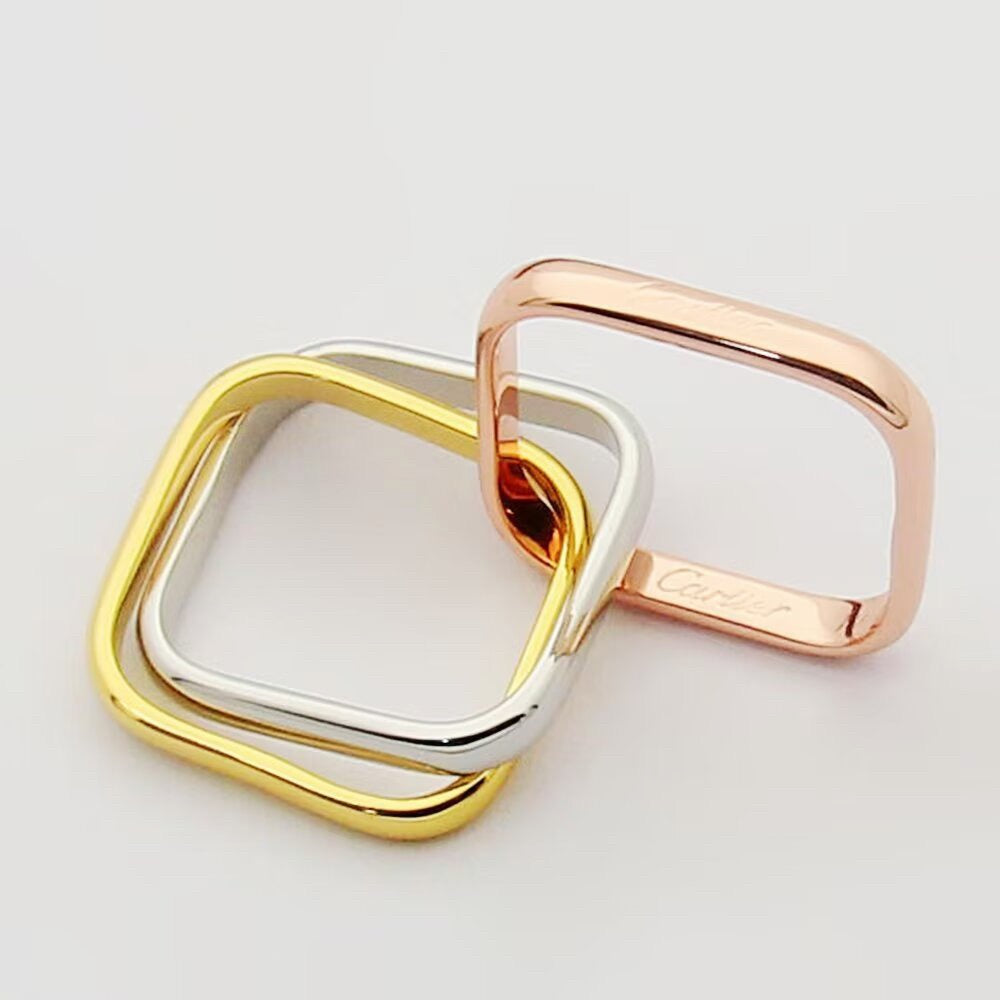 [Lumi Jewelery]TRINITY 3.5MM CUSHION RING COLLECTION