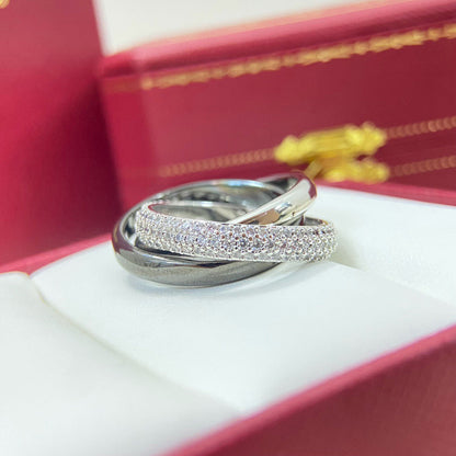 [Lumi Jewelery]TRINITY 3.2MM RING BLACK CERAMIC
