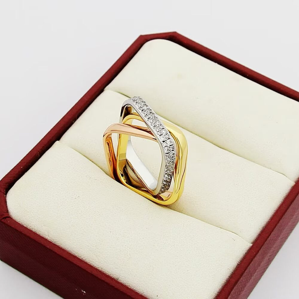 [Lumi Jewelery]TRINITY 3.5MM CUSHION RING COLLECTION