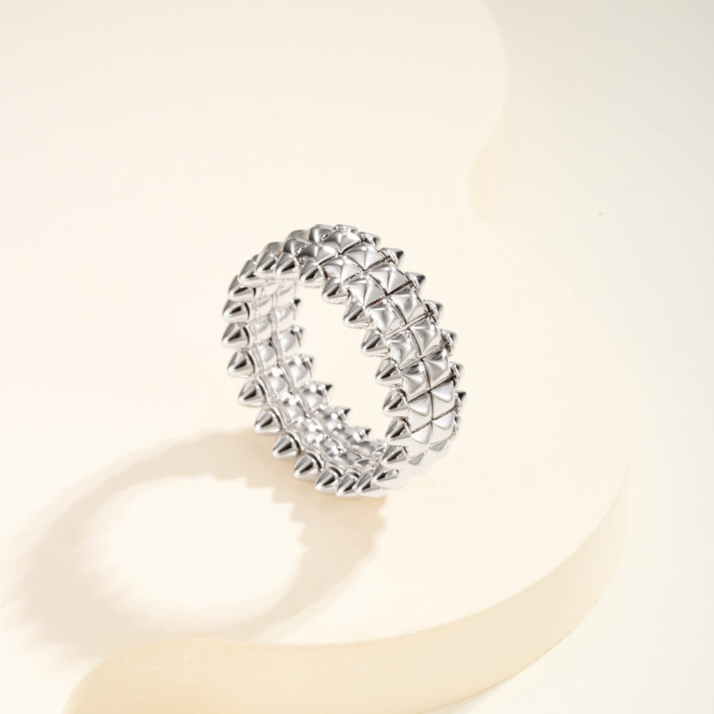[Lumi Jewelery]CLASH 9.2MM DOUBLE ROW RING