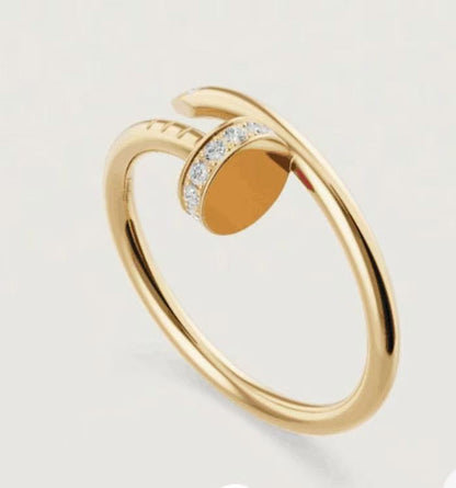[Lumi Jewelery]JUSTE 1.8MM HALF DIAMOND RING