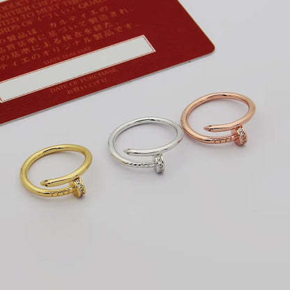 [Lumi Jewelery]JUSTE 1.8MM HALF DIAMOND RING