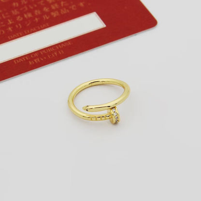 [Lumi Jewelery]JUSTE 1.8MM HALF DIAMOND RING