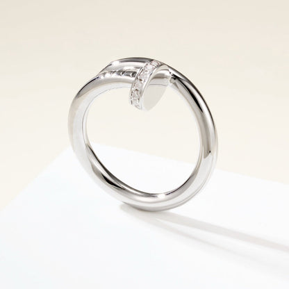 [Lumi Jewelery]JUSTE RING 2.6MM HALF DIAMOND