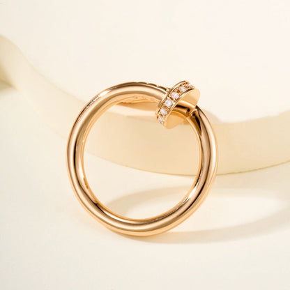 [Lumi Jewelery]JUSTE RING 2.6MM HALF DIAMOND