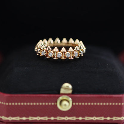 [Lumi Jewelery]CLASH 6.8MM DIAMOND MEDIUM RING
