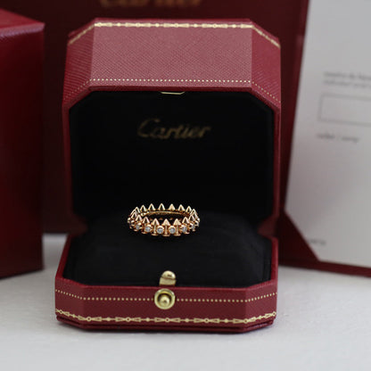 [Lumi Jewelery]CLASH 6.8MM DIAMOND MEDIUM RING