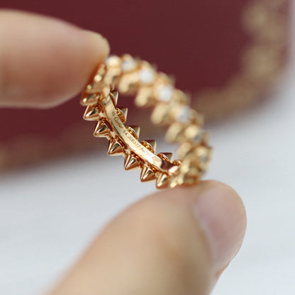 [Lumi Jewelery]CLASH 6.8MM DIAMOND MEDIUM RING