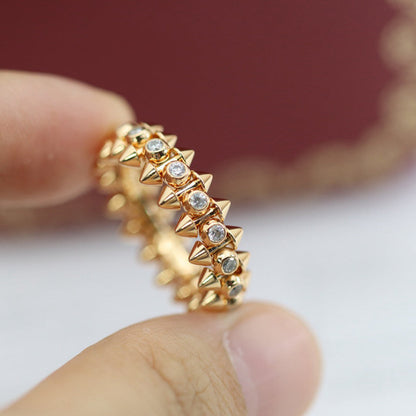 [Lumi Jewelery]CLASH 6.8MM DIAMOND MEDIUM RING