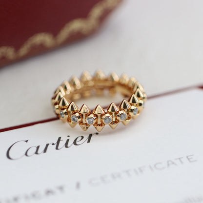 [Lumi Jewelery]CLASH 6.8MM DIAMOND MEDIUM RING