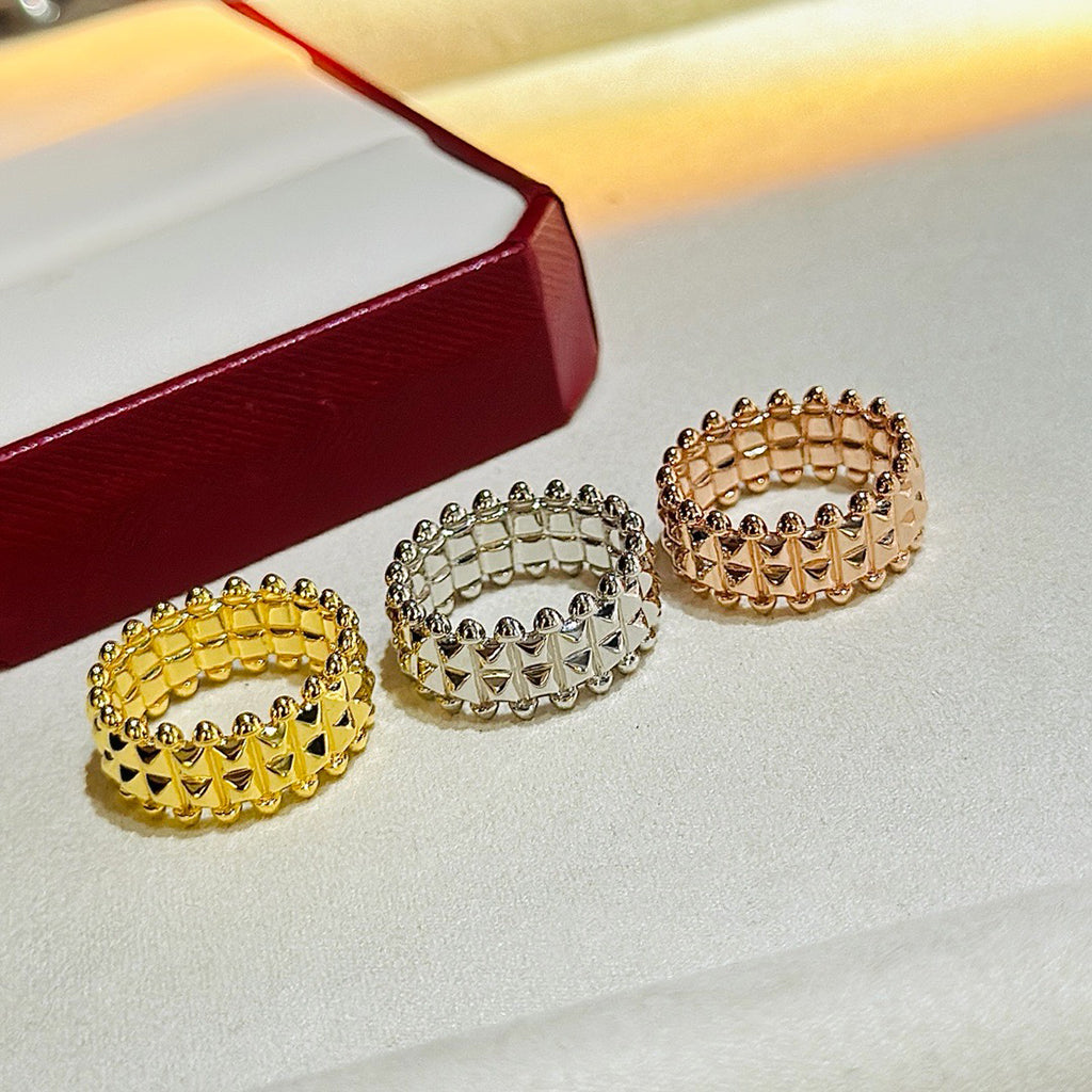 [Lumi Jewelery]CLASH 9.2MM DOUBLE ROW RING