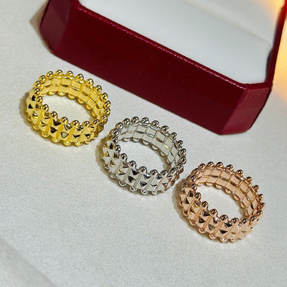 [Lumi Jewelery]CLASH 9.2MM DOUBLE ROW RING