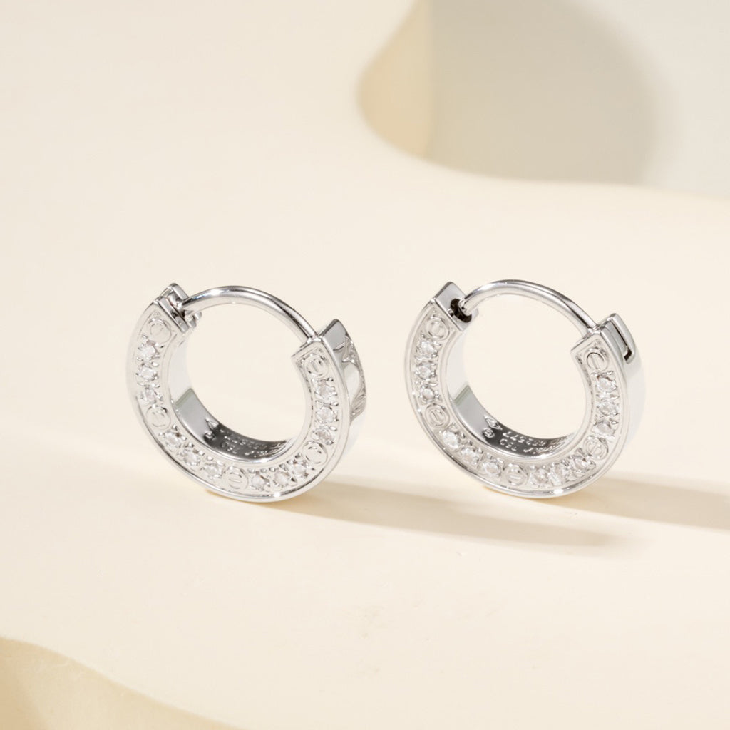 [Lumi Jewelery]LOVE DIAMOND EARRINGS