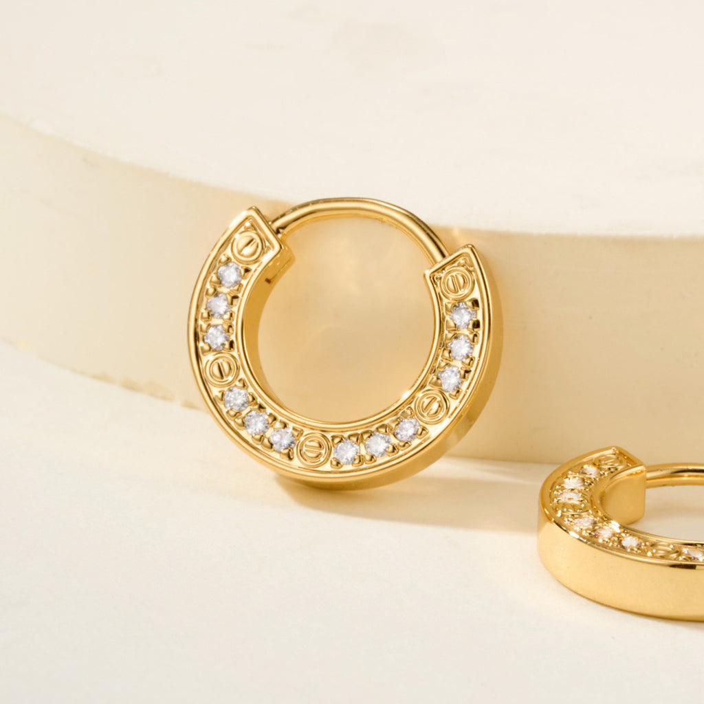 [Lumi Jewelery]LOVE DIAMOND EARRINGS