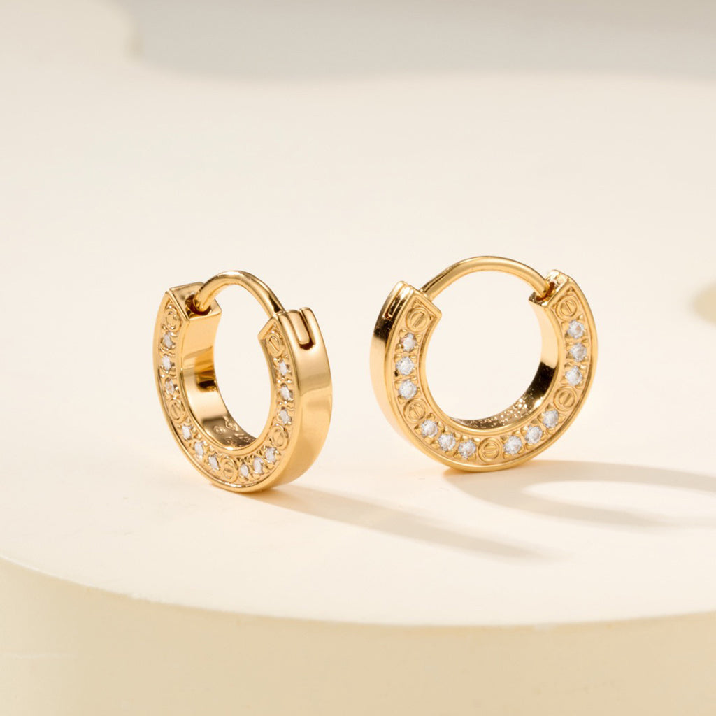 [Lumi Jewelery]LOVE DIAMOND EARRINGS