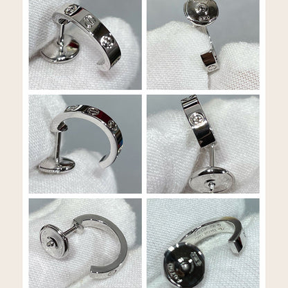 [Lumi Jewelery]LOVE EARRINGS 2.65 MM NO DIAMOND SMALL