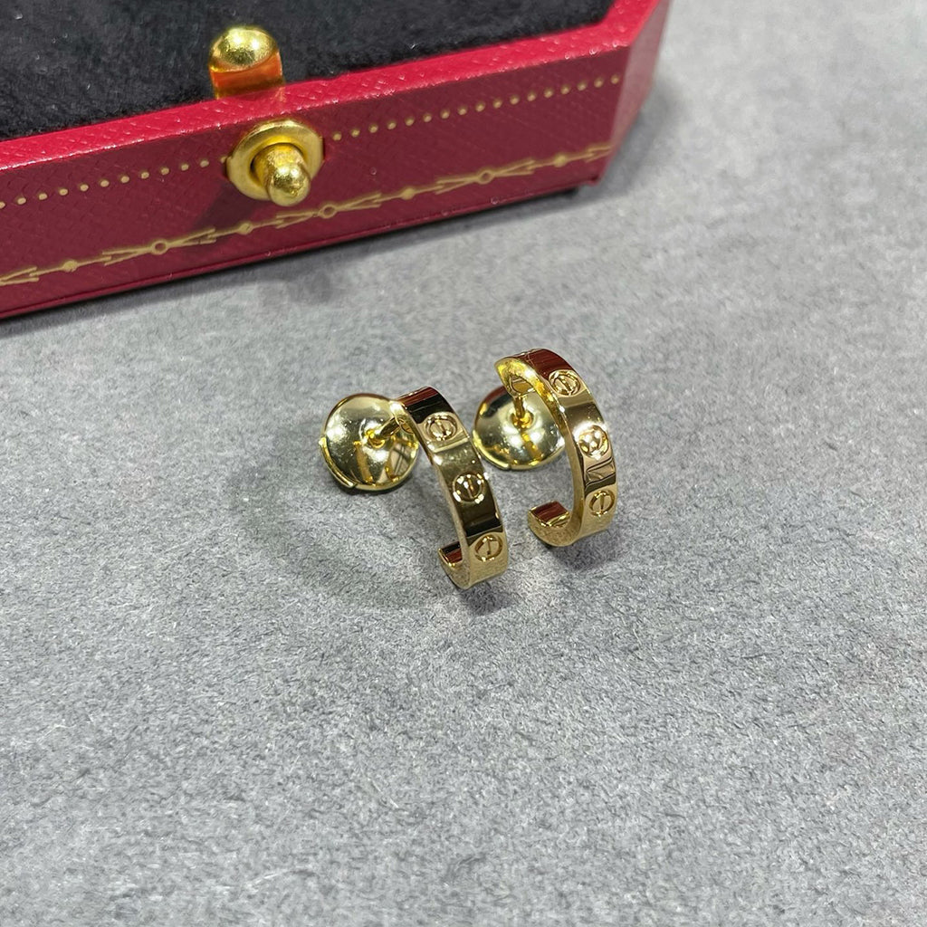[Lumi Jewelery]LOVE EARRINGS 2.65 MM NO DIAMOND SMALL