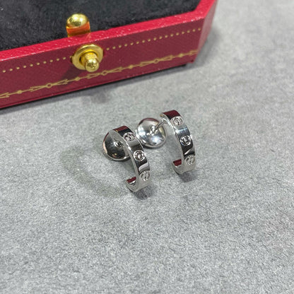 [Lumi Jewelery]LOVE EARRINGS 2.65 MM NO DIAMOND SMALL