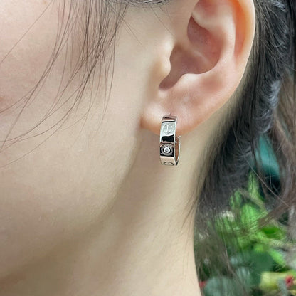 [Lumi Jewelery]LOVE EARRINGS 5.7MM 2 DIAMONDS