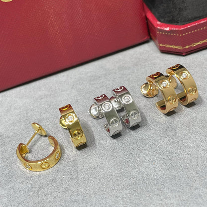 [Lumi Jewelery]LOVE EARRINGS 5.7MM 2 DIAMONDS