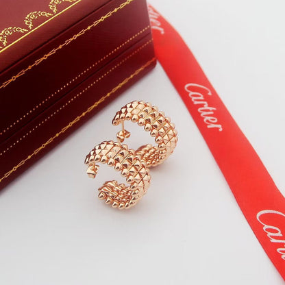 [Lumi Jewelery]CLASH 9.2MM DOUBLE ROW EARRINGS