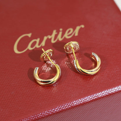 [Lumi Jewelery]TRINITY ON DIAMOND MINI EARRINGS