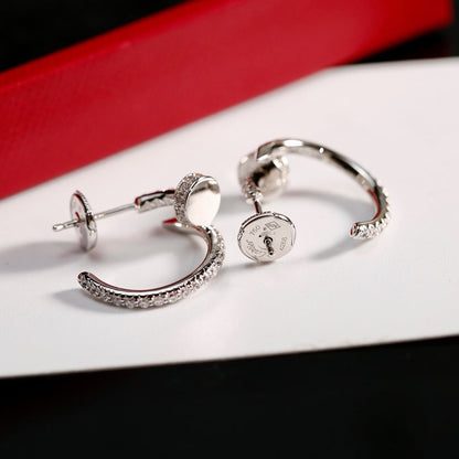 [Lumi Jewelery]JUSTE FULL DIAMOND SMALL EARRINGS