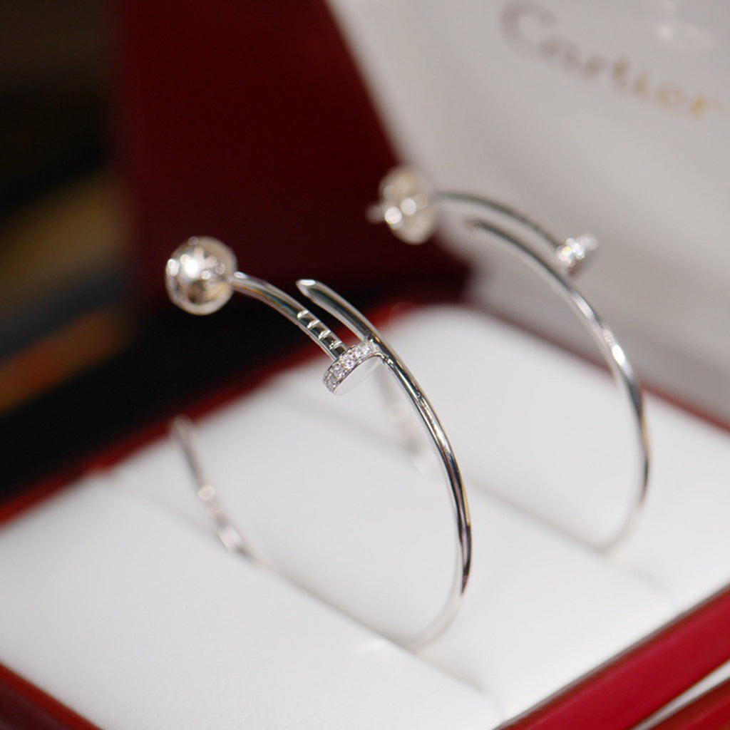 [Lumi Jewelery]JUSTE HALF DIAMOND LARGE EARRINGS