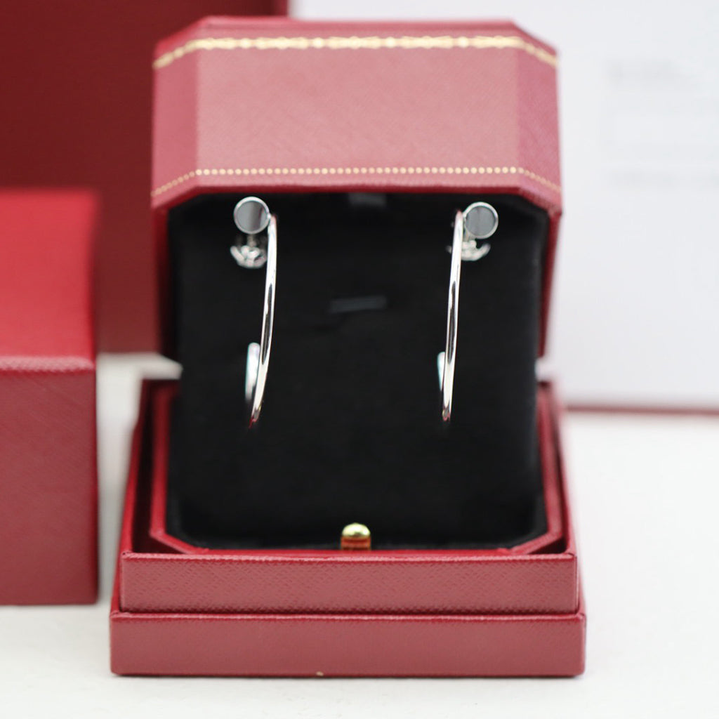 [Lumi Jewelery]JUSTE HALF DIAMOND LARGE EARRINGS