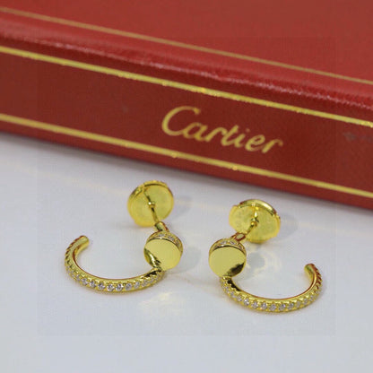 [Lumi Jewelery]JUSTE FULL DIAMOND DOUBLE EARRINGS