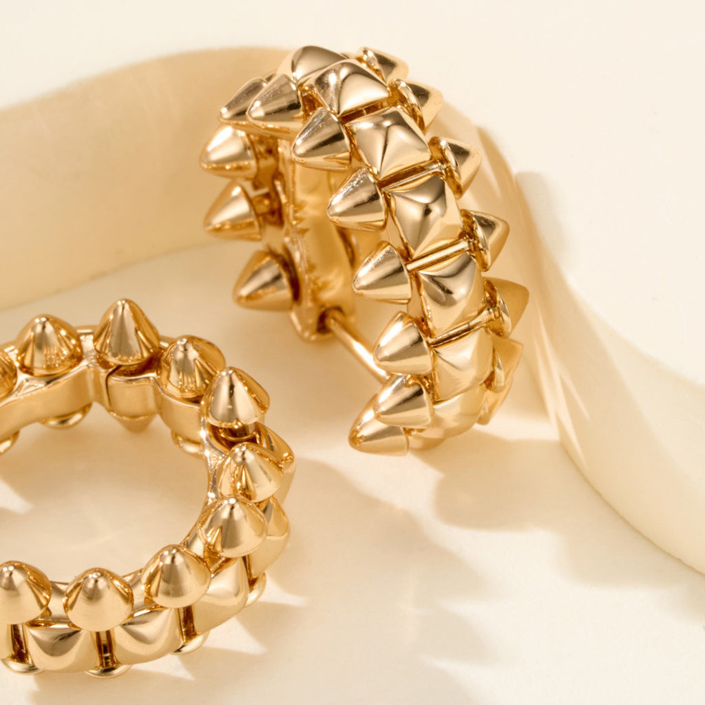 [Lumi Jewelery]CLASH MINI HOOP EARRINGS
