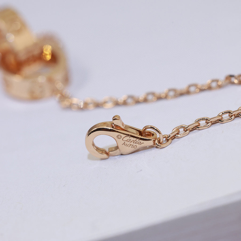 [Lumi Jewelery]LOVE DOUBLE RING NECKLACE