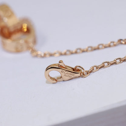[Lumi Jewelery]LOVE DOUBLE RING NECKLACE