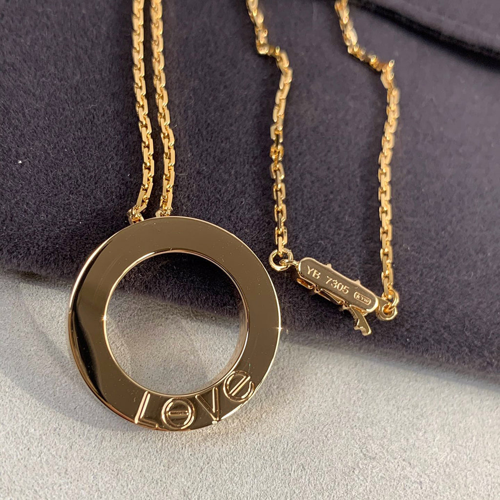 [Lumi Jewelery]LOVE NECKLACE 16MM 3 DIAMONDS