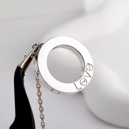 [Lumi Jewelery]LOVE NECKLACE 16MM  FULL DIAMOND