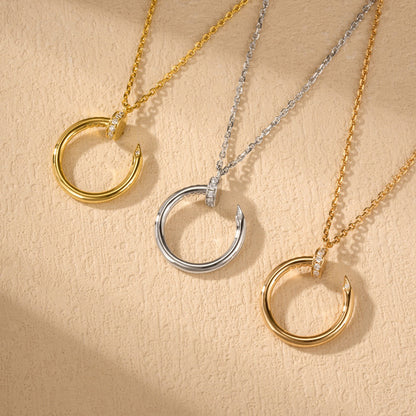 [Lumi Jewelery]JUSTE NECKLACE HALF DIAMOND