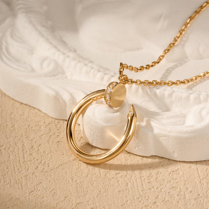 [Lumi Jewelery]JUSTE NECKLACE HALF DIAMOND