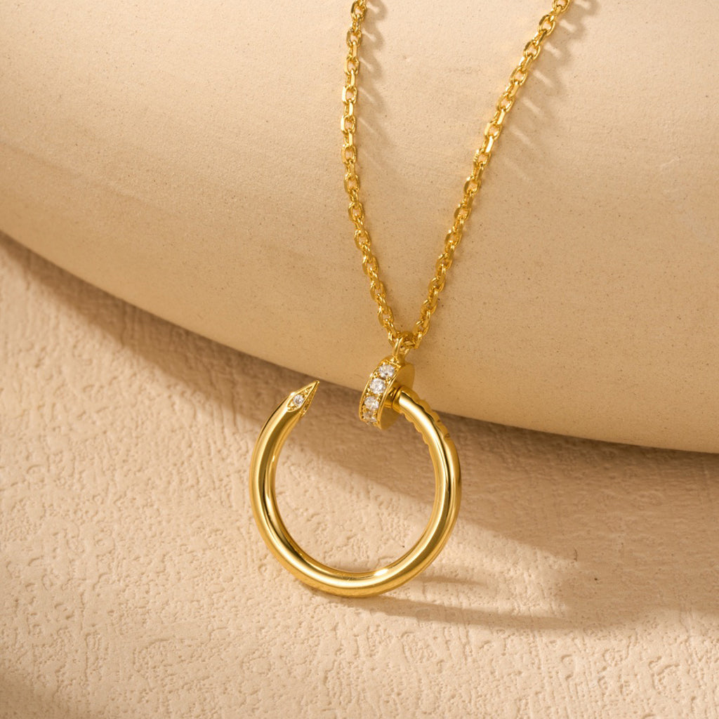 [Lumi Jewelery]JUSTE NECKLACE HALF DIAMOND