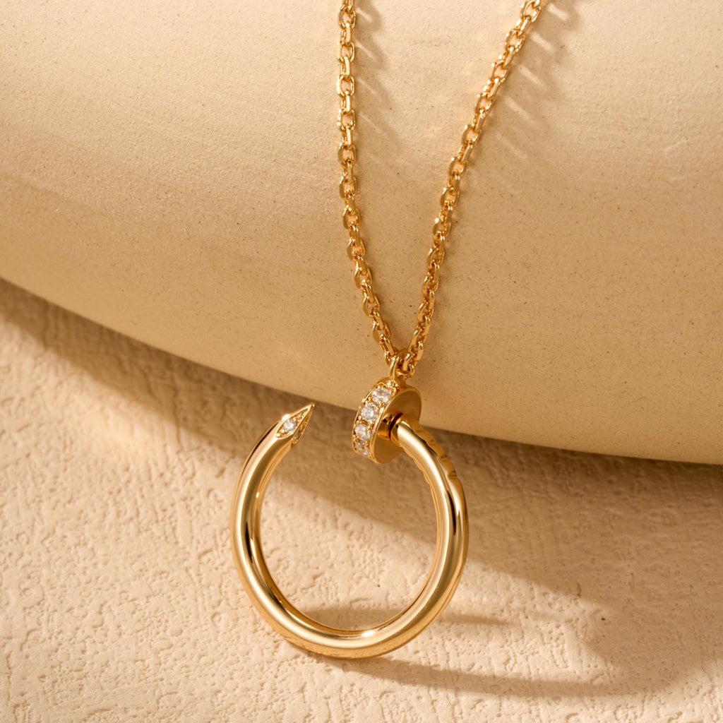[Lumi Jewelery]JUSTE NECKLACE HALF DIAMOND